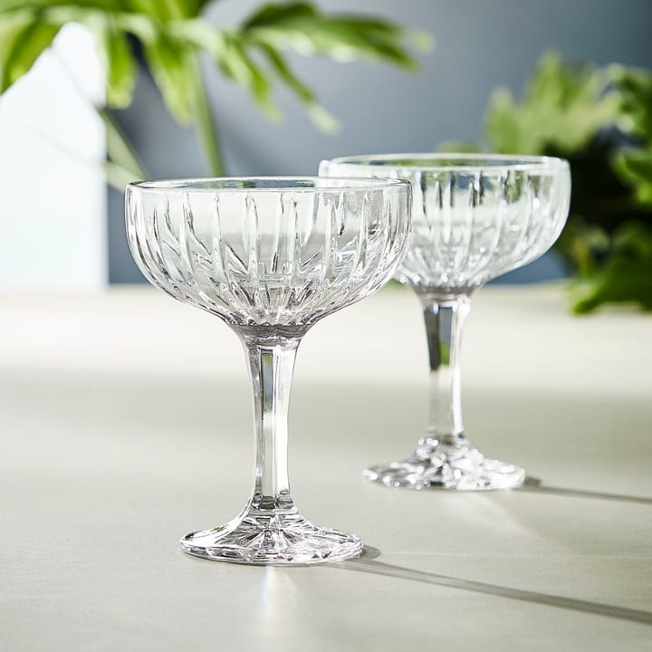 Relief champagneglas 4-pack, Klar Aida