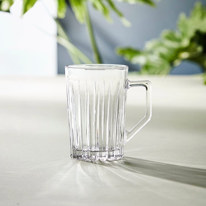 Relief glas med handtag 4-pack, Klar Aida