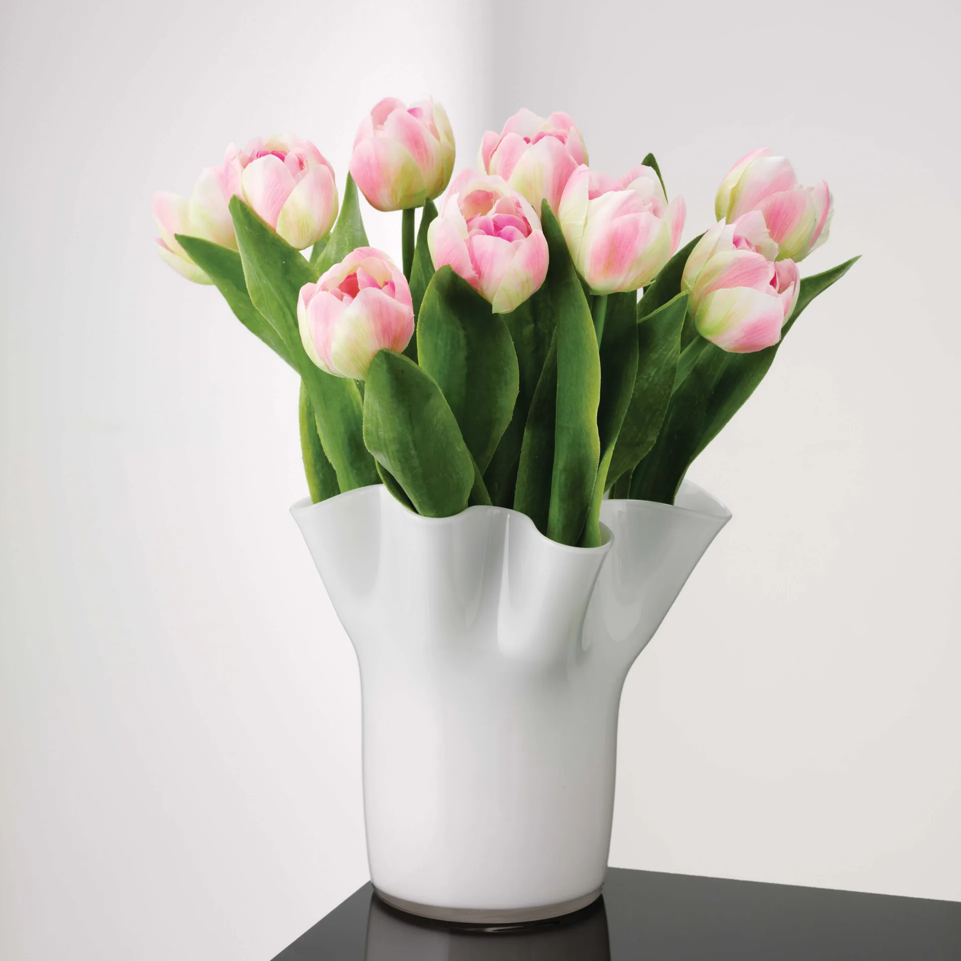Tulip vas 20 cm, Vit Aida