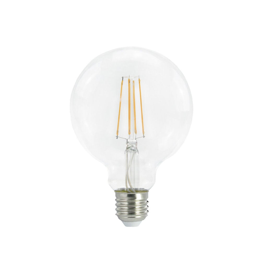 Airam Filament LED 3-stegs dimring-glob ljuskälla klar, med minne, 95mm e27, 7w