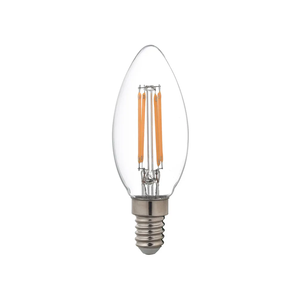 Airam Filament LED-kronljus C35 ljuskälla, klar, dimbar e14, 5w Airam