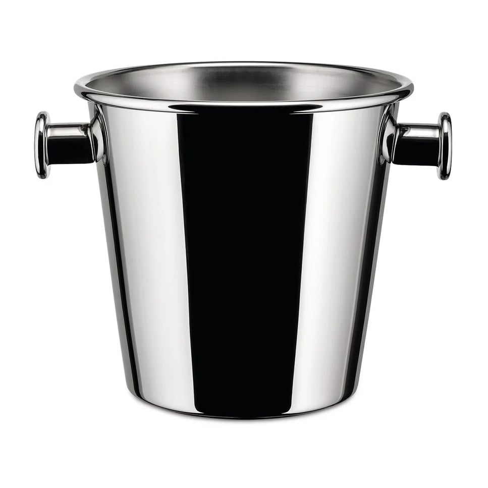 Alessi 5052 vinkylare rostfritt stål 2 flaskor | Skandinavisk Design | Vinkylare & Champagnekylare | Silverfärgad