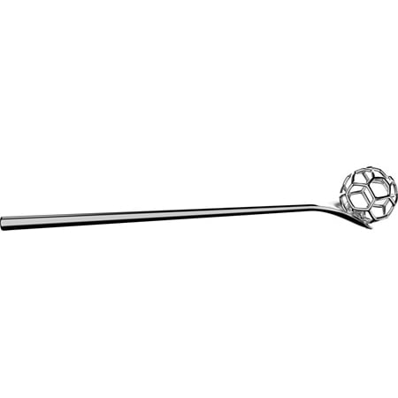 Alessi Acacia Honungssked Chrome | Skandinavisk Design | Salladsbestick | Silverfärgad