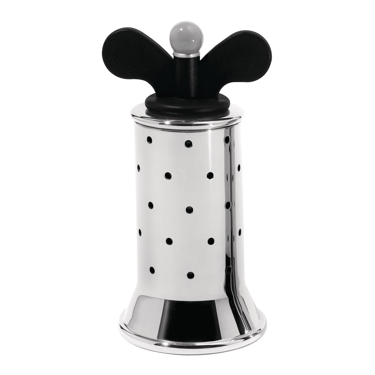 Alessi pepparkvarn svart-rostfritt stål | Skandinavisk Design | Salt- & Pepparkvarnar | Silverfärgad