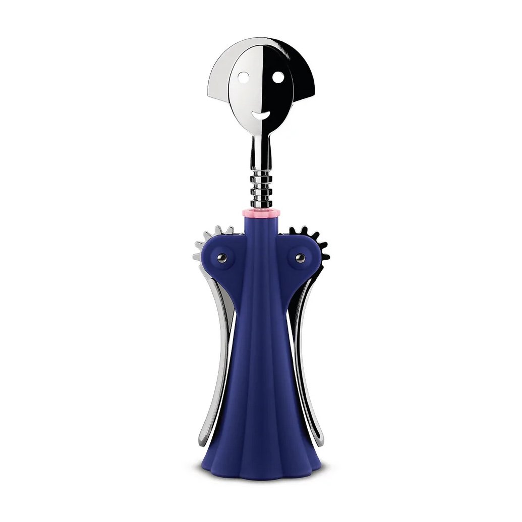 Alessi Anna G. korkskruv Mörkblå | Skandinavisk Design | Flasköppnare & Förslutning | Silverfärgad