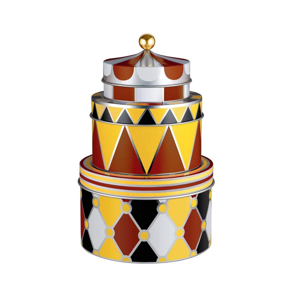 Alessi Circus förvaringsburkar 3-pack | Skandinavisk Design | Förvaringsburkar | Multi
