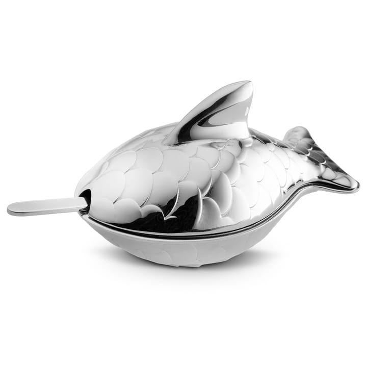 Colombina fish saltkar, rostfritt stål Alessi