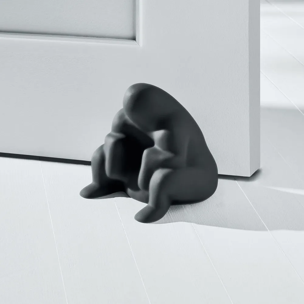 Dédé dörrstopp, svart Alessi