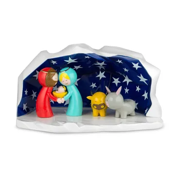 Happy Eternity baby krubba med porslinsfigurer - 1 set - Alessi