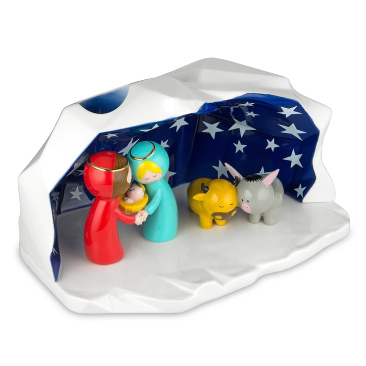 Happy Eternity baby krubba med porslinsfigurer, 1 set Alessi