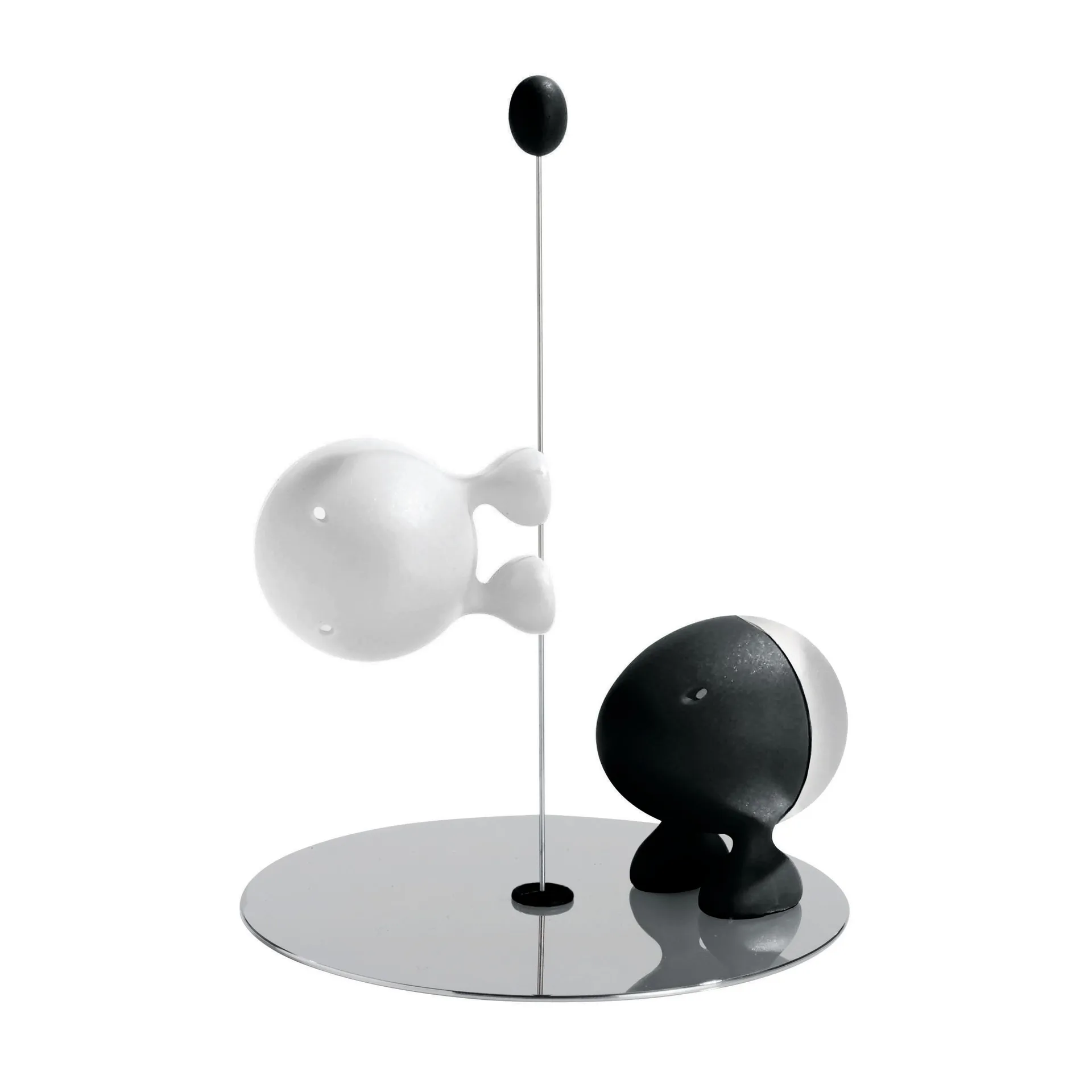Lilliput salt-och pepparset, svart-vit Alessi