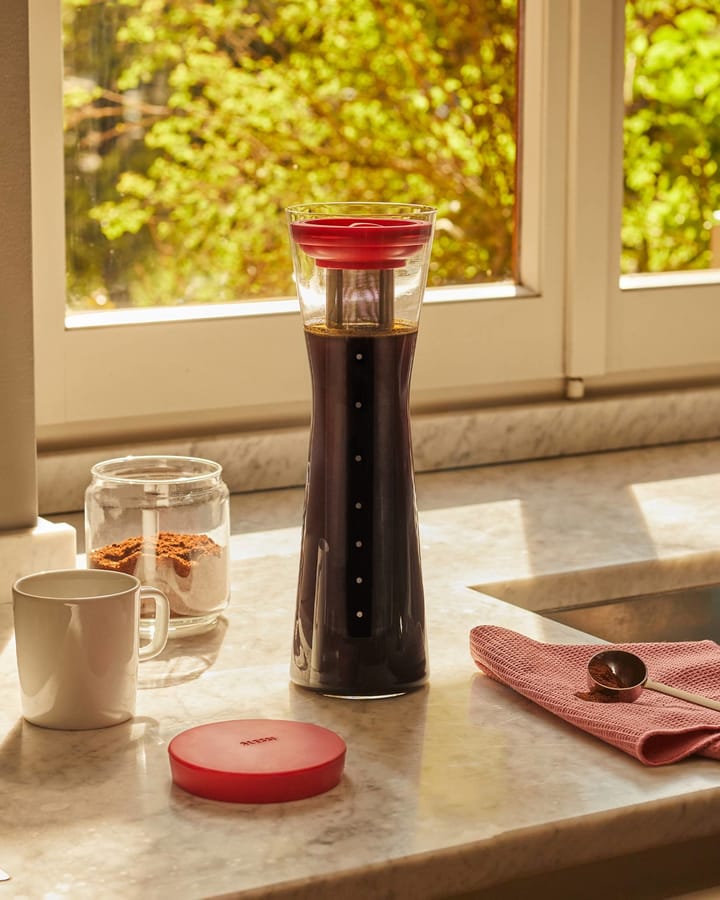 Mazagran karaff för kallbryggt kaffe, Röd Alessi