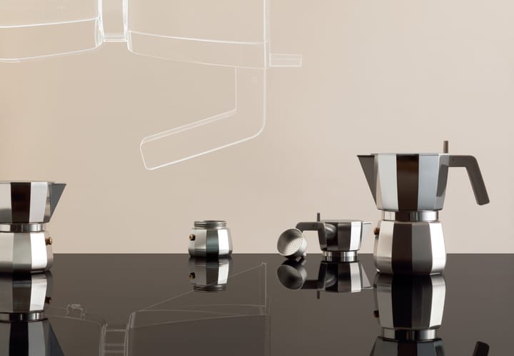 Moka espresso kaffebryggare, 6 koppar Alessi