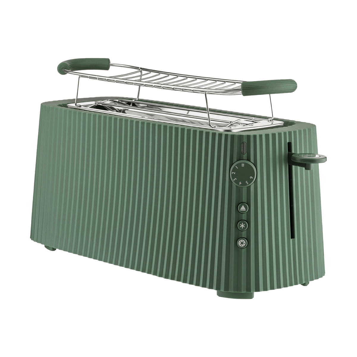 Alessi Plissé brödrost dubbel Grön | Skandinavisk Design | Brödrostar | Grön