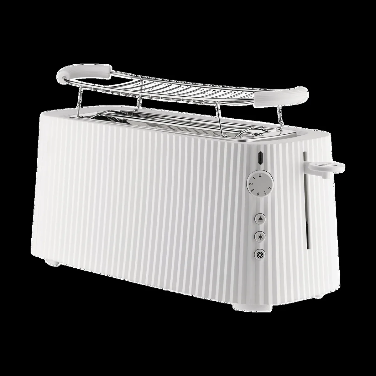 Alessi Plissé brödrost dubbel Vit