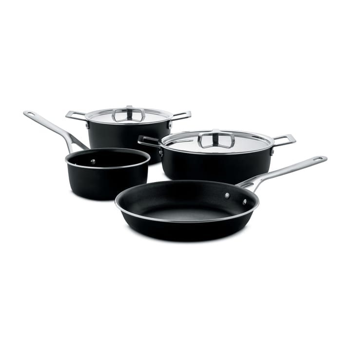 Pots&Pans grytset 6 delar - Svart - Alessi