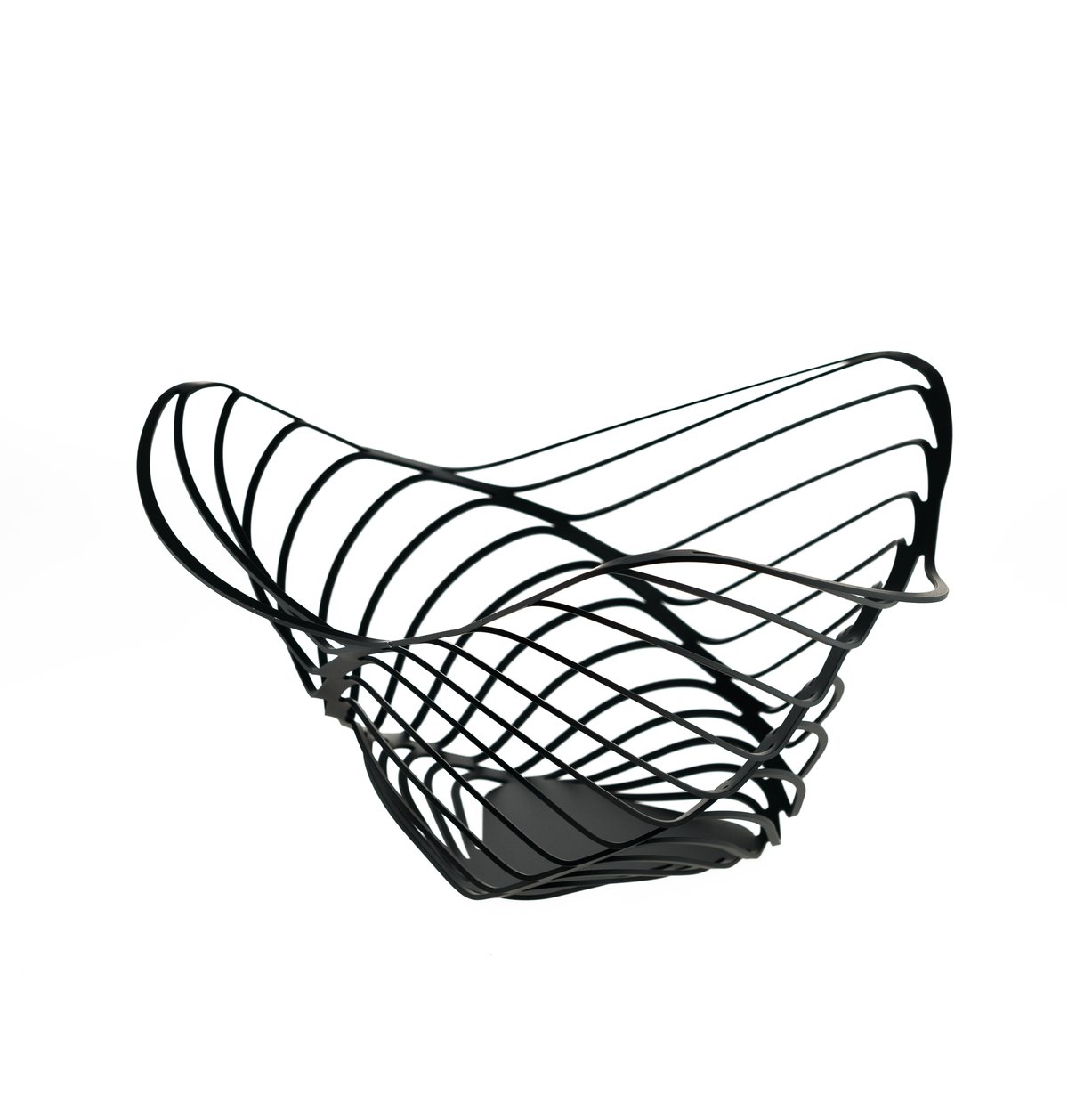 Alessi Trinity hög fruktkorg 33 cm Svart | Skandinavisk Design | Fruktskålar | Svart