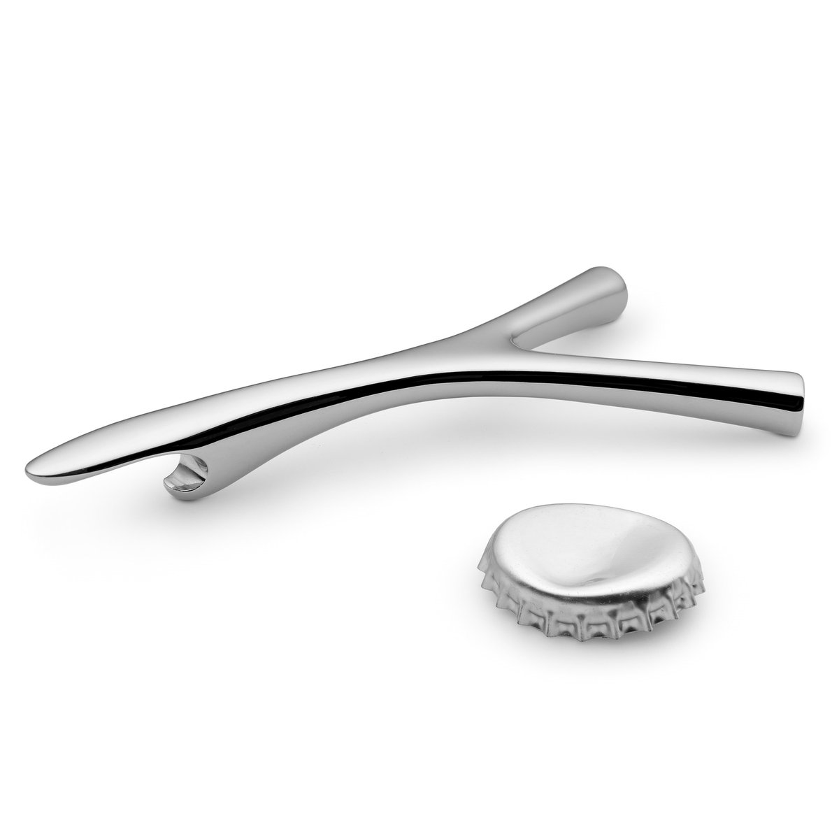 Alessi Virgula Divina flasköppnare rostfritt stål | Skandinavisk Design | Flasköppnare & Förslutning | Silverfärgad