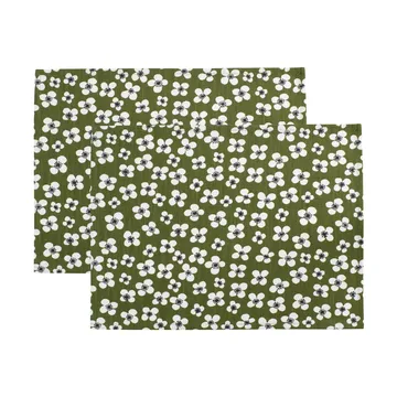 Belle Amie bordstablett 2-pack - Mörkgrön, 34x45 cm - Almedahls