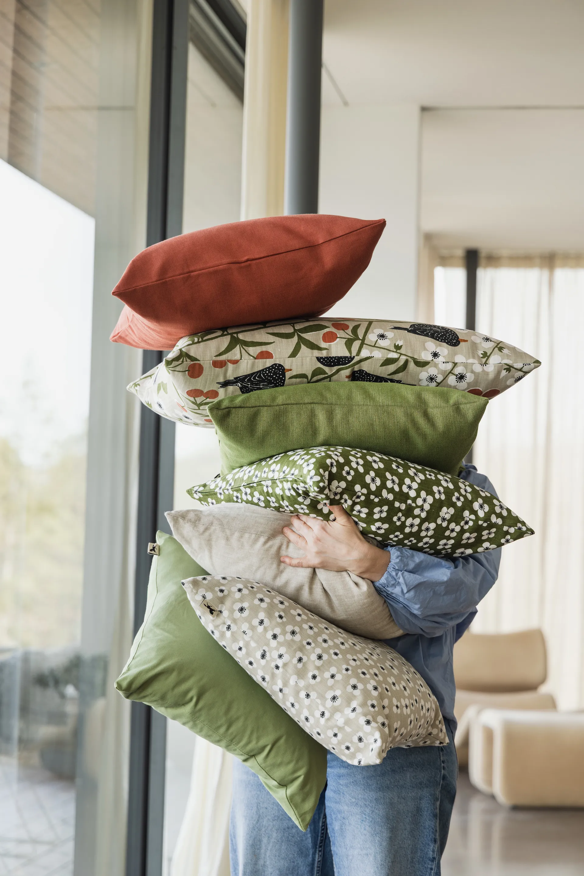 Belle Amie kuddfodral, Mörkgrön, 47x47 cm Almedahls