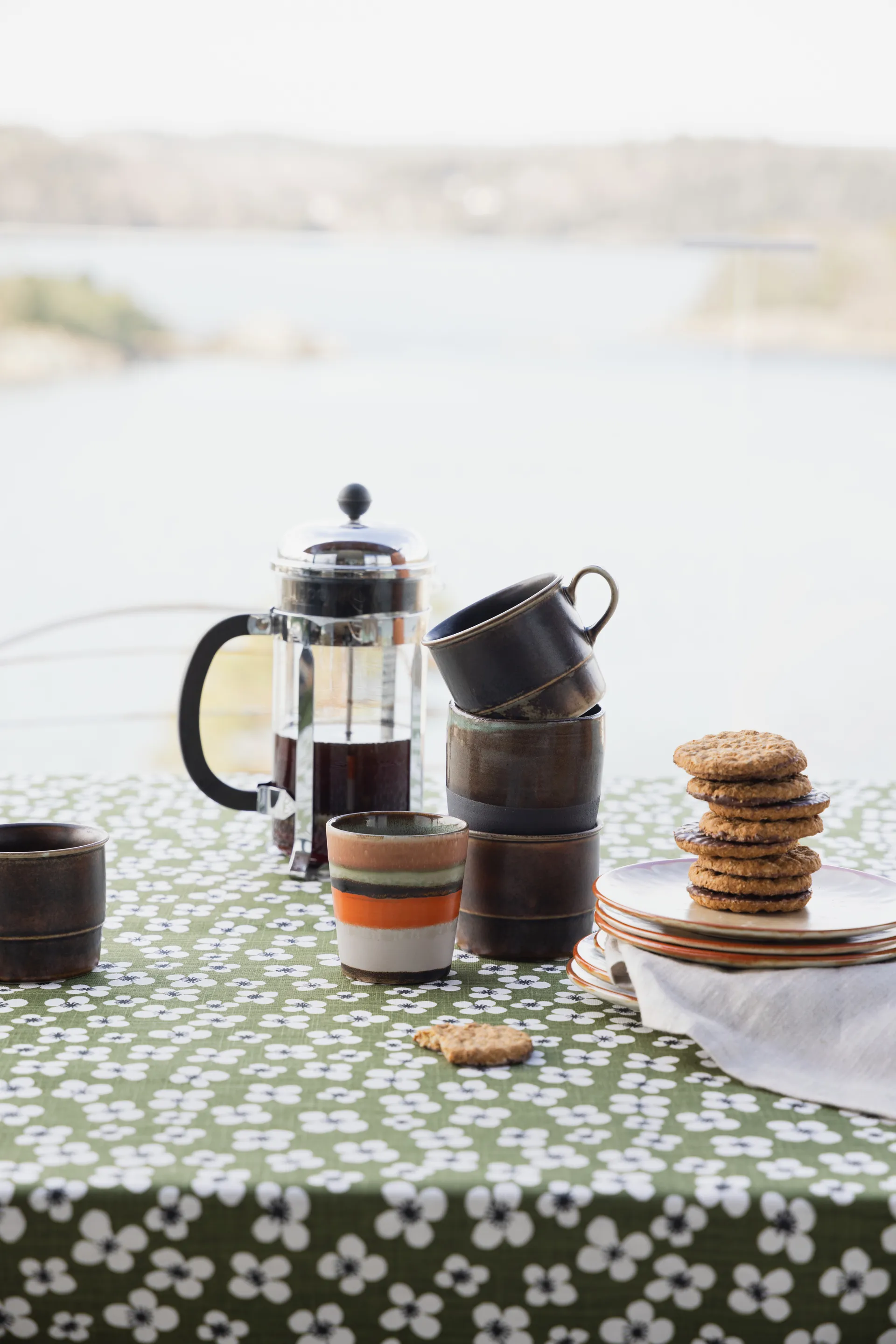 Belle Amie vaxduk metervara, Mörkgrön Almedahls