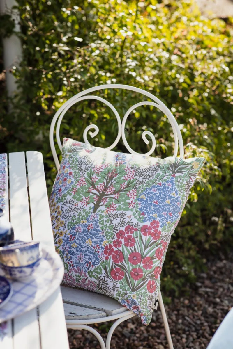 Botanic Garden kuddfodral 47x47 cm, Multi-Blå Almedahls