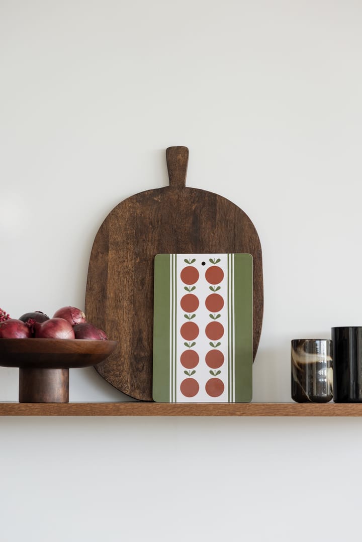 Frukt och kaka serveringsbräda, Röd-grön, 20x30 cm Almedahls