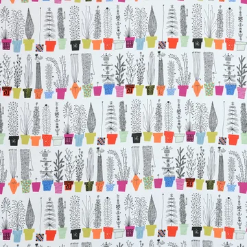 Italiensk blomsterhylla vaxduk - multi - Almedahls