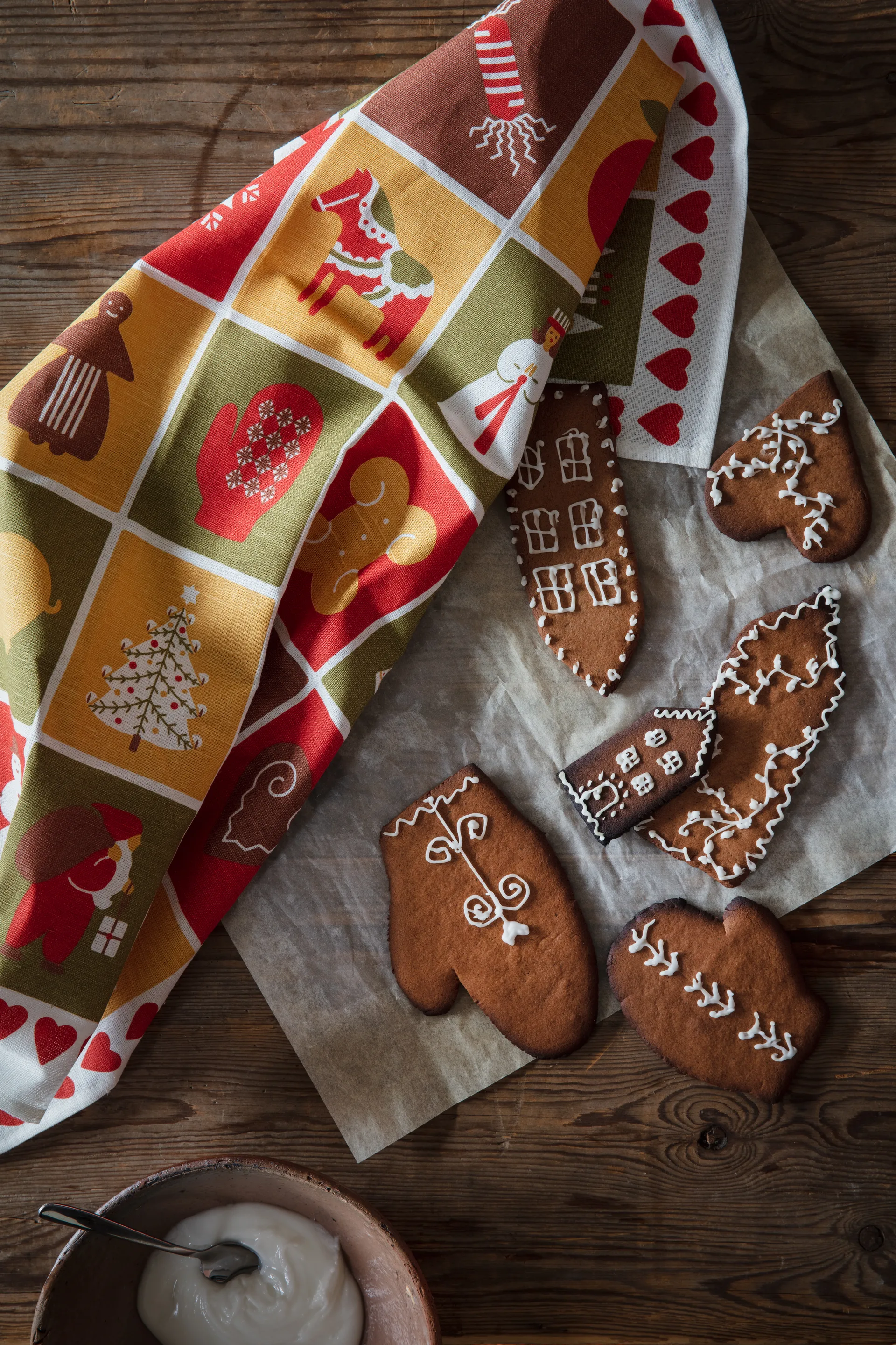 Julhuset kökshandduk, 47x70 cm Almedahls