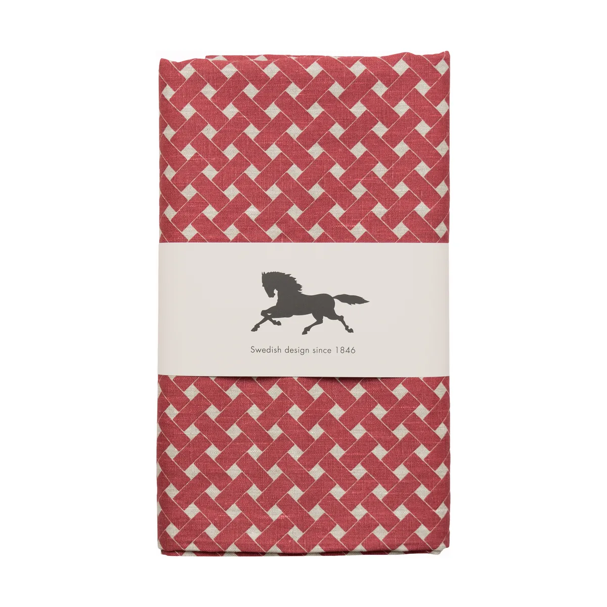 Almedahls Korg bordsduk 145x250 cm Röd