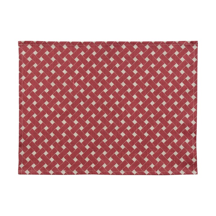 Korg bordstablett 34x45 cm 2-pack - Röd - Almedahls