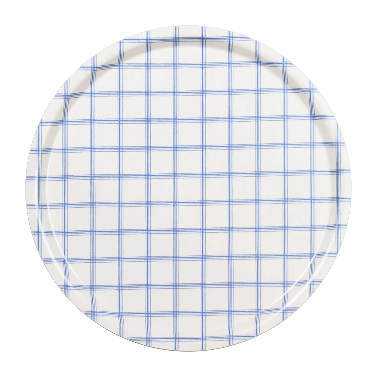 Almedahls Kristina bricka Ø38 cm Vit-blå