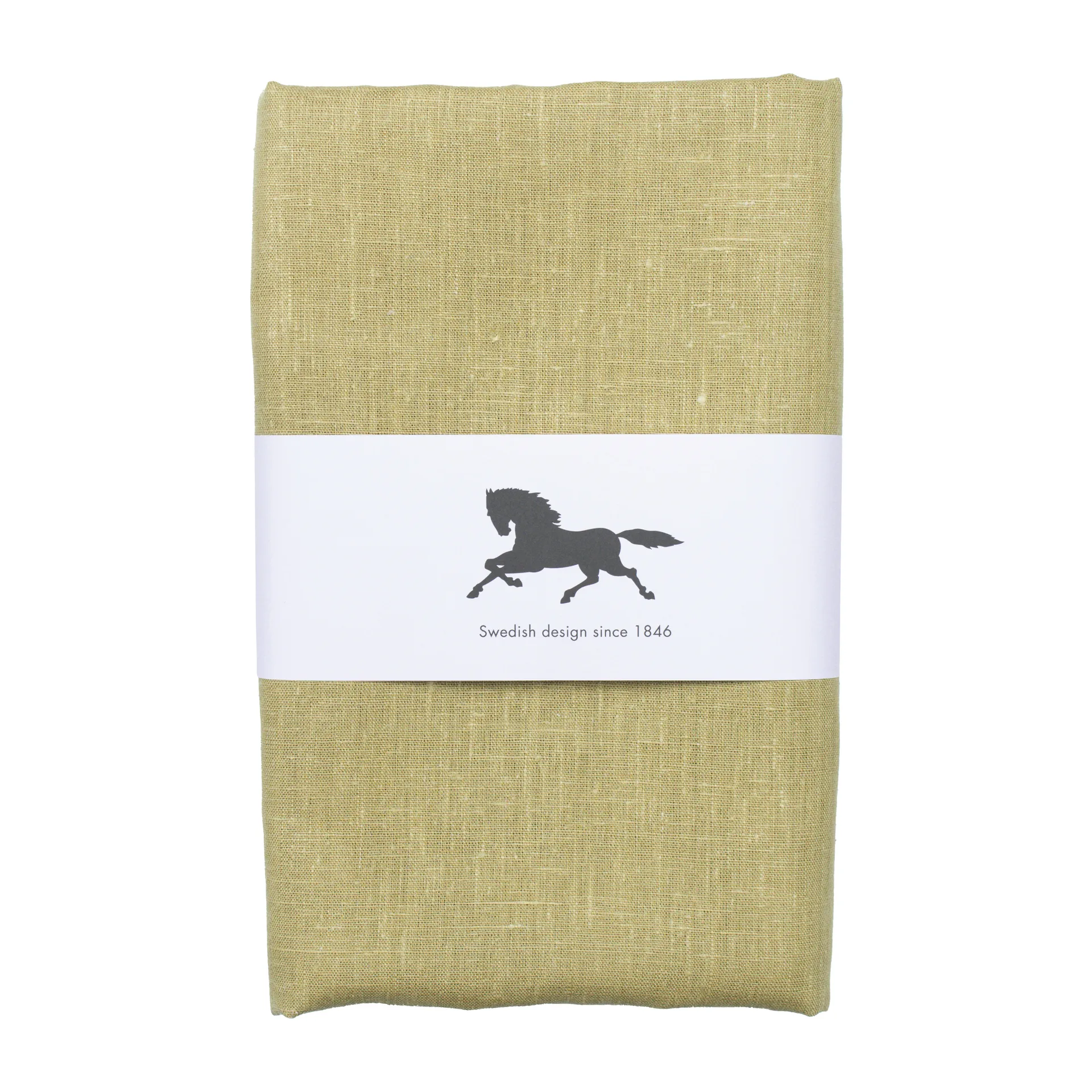 Linne bordsduk 140x220 cm, Oliv Almedahls