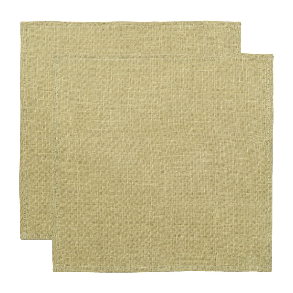 Almedahls Linne servett 45x45 cm 2-pack Ljus Oliv | Skandinavisk Design | Tygservetter | Grön