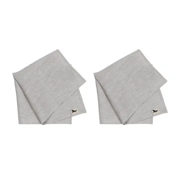 Linne servett 45x45 cm 2-pack - Natur - Almedahls