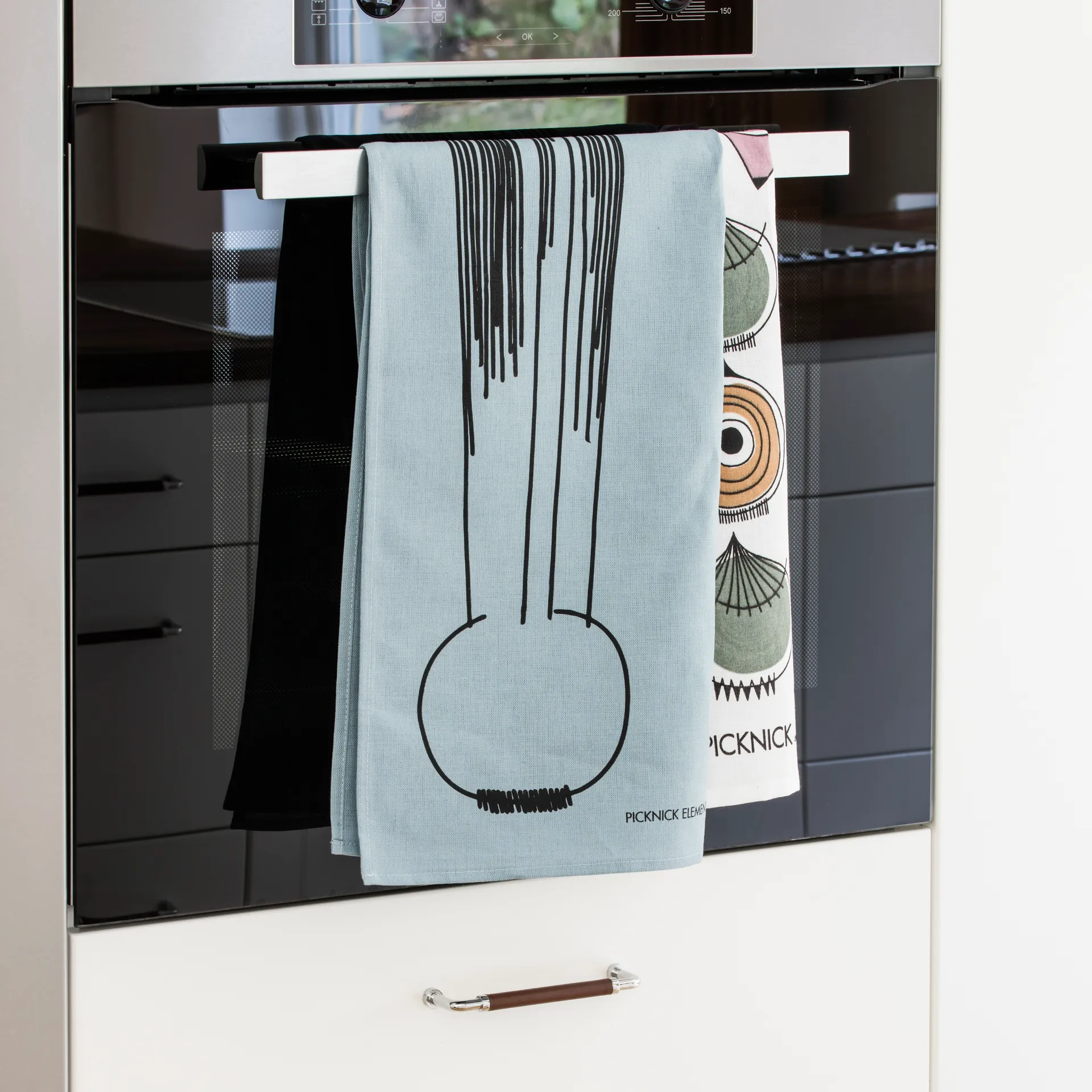 Picknick kökshandduk, Blå Almedahls