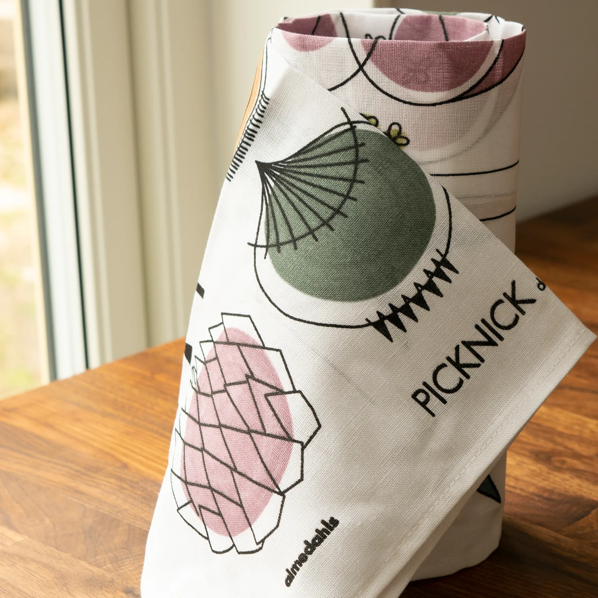 Picknick kökshandduk, pastell Almedahls