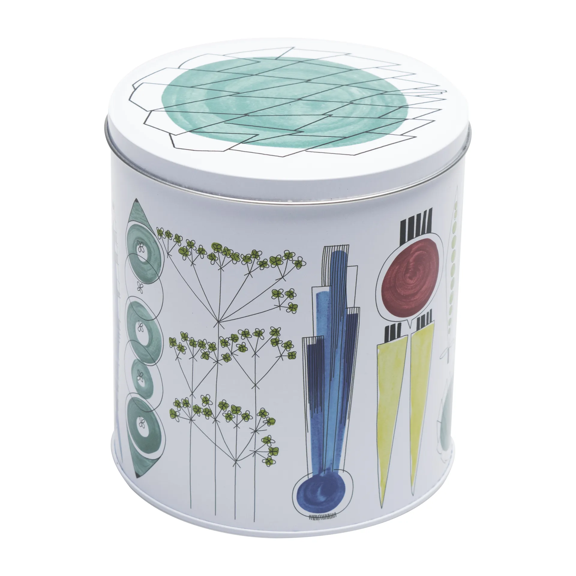 Picknick rund burk 13,6x15 cm, Multi Almedahls