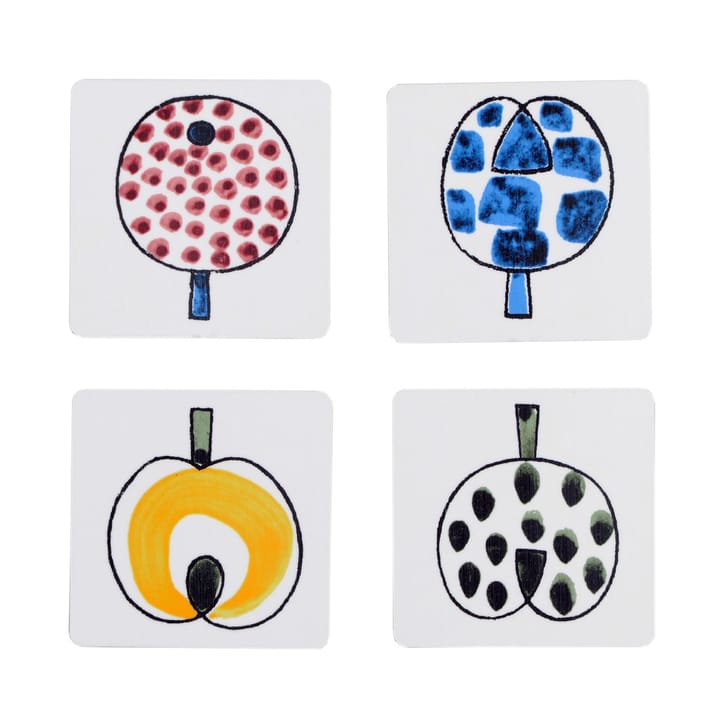 Pomona glasunderlägg 4-pack, multi 4-pack Almedahls