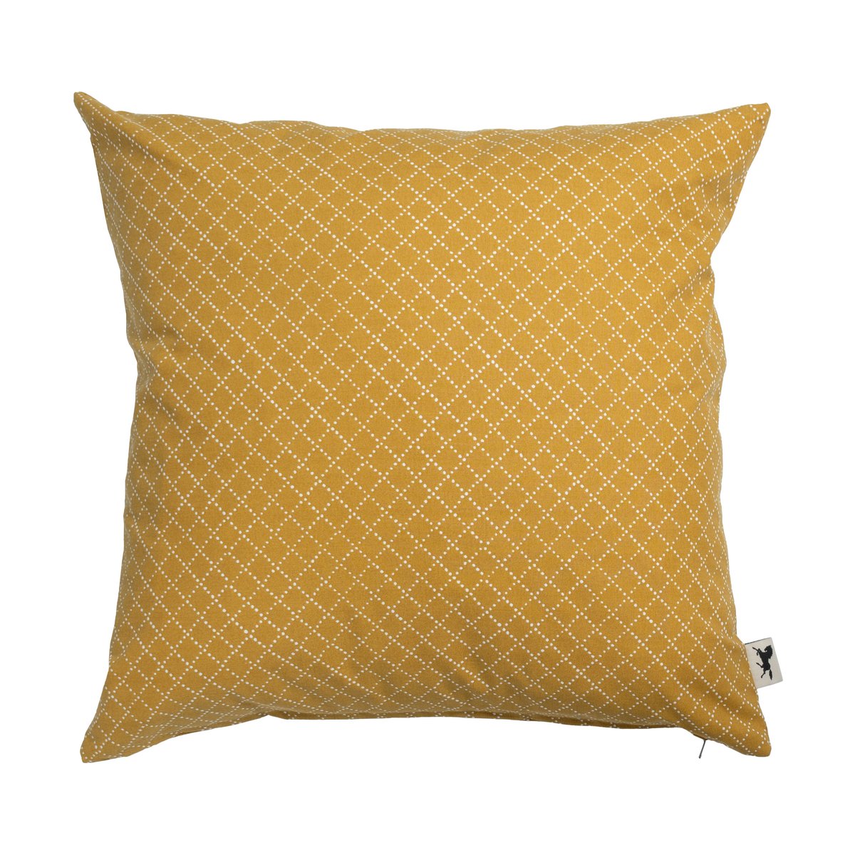 Almedahls Prickruta kuddfodral 47x47 cm Ockra | Skandinavisk Design | Kuddfodral | Gul