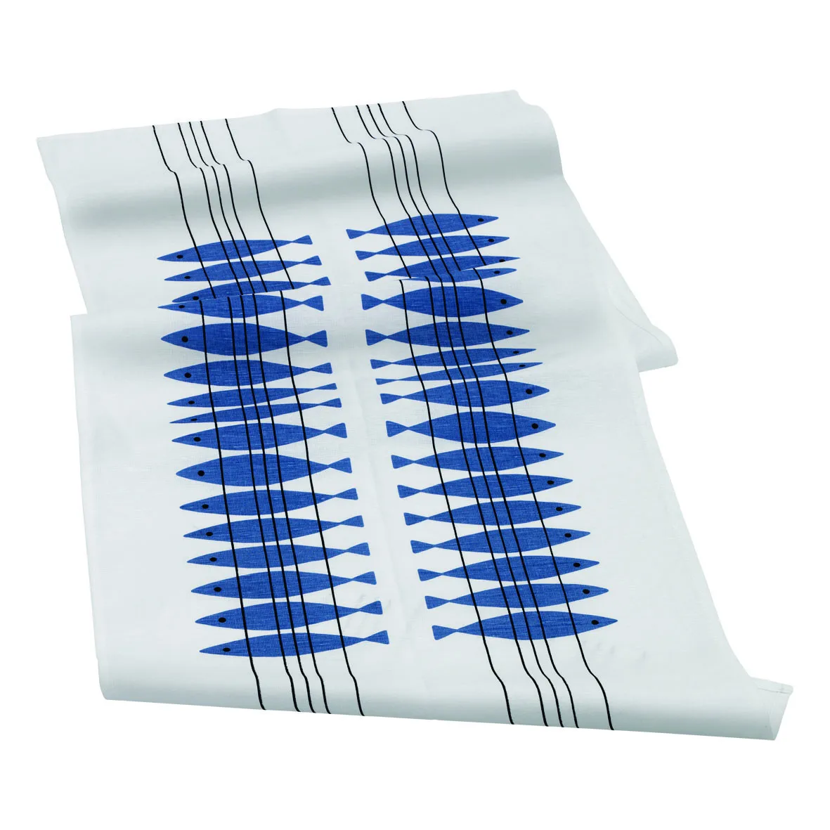 Almedahls Sill löpare vit-blå