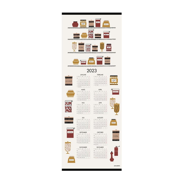 Syltburkar kalender 2023 - 35x90 cm - Almedahls