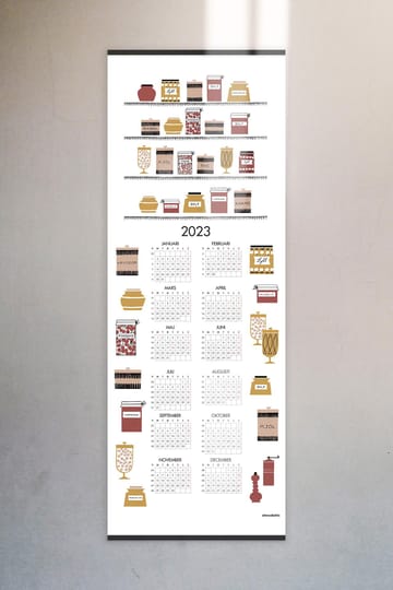 Syltburkar kalender 2023 - 35x90 cm - Almedahls