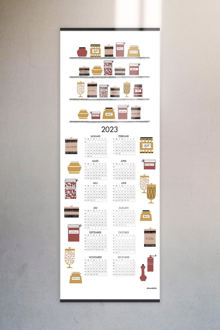 Syltburkar kalender 2023, 35x90 cm Almedahls