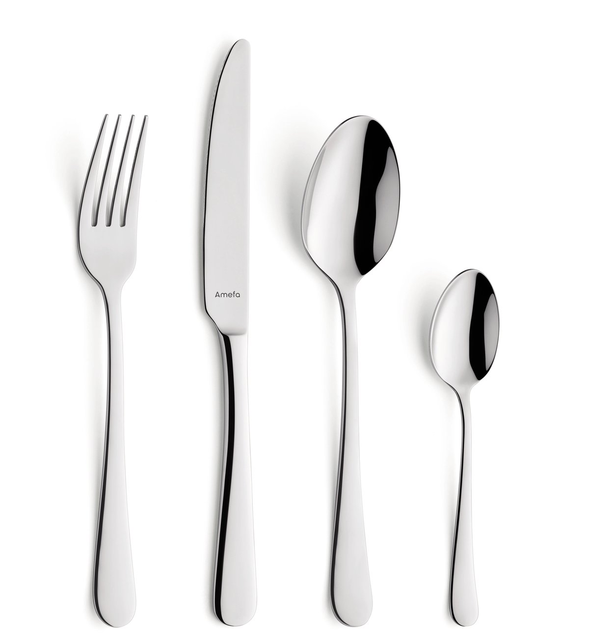 Amefa Austin bestickset 24 delar Rostfritt stål | Skandinavisk Design | Bestickset | Silverfärgad