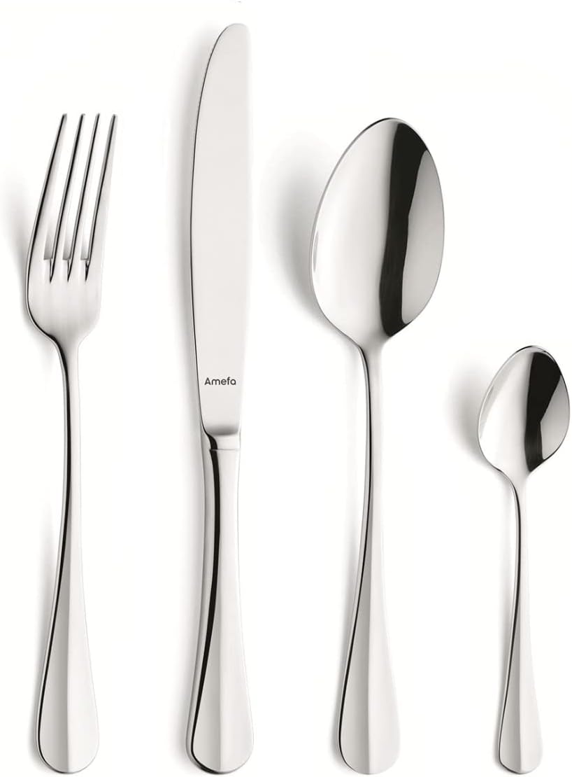 Amefa Baguette bestickset 24 delar Rostfritt stål | Skandinavisk Design | Bestickset | Silverfärgad