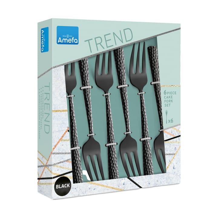 Felicity tårtgafflar 15,6 cm 6-pack, Svart Amefa