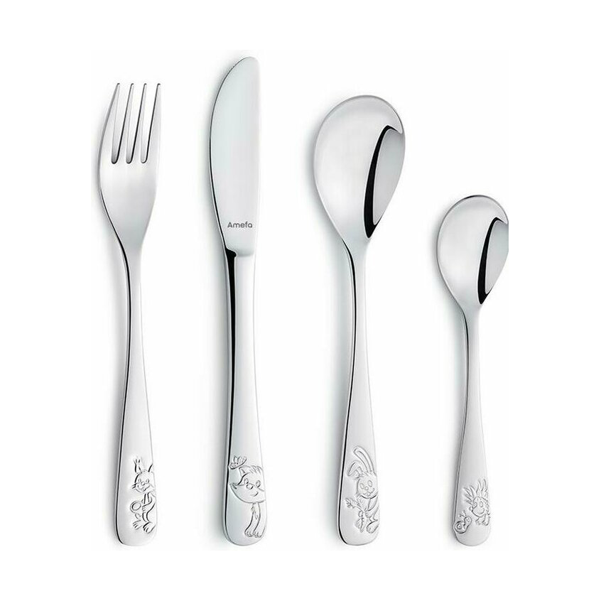 Amefa Forest Friends barnbestick 4-pack Rostfritt stål