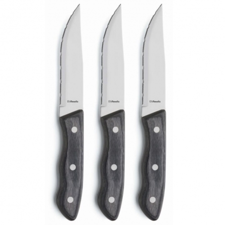 Amefa Hercule grillkniv XXL 3-pack Svart | Skandinavisk Design | Matbestick | Svart