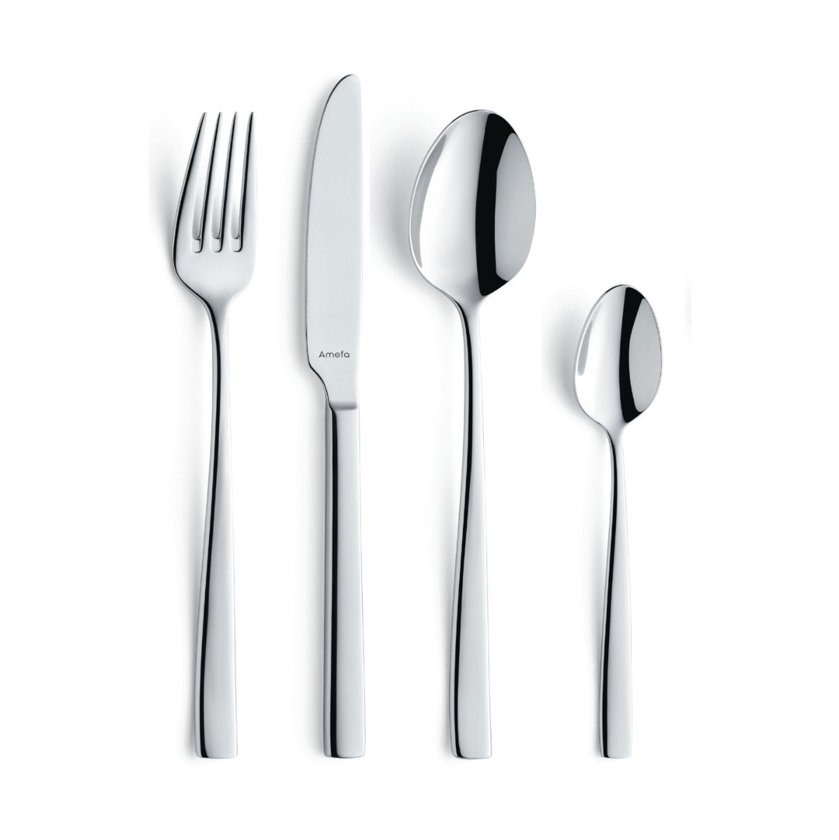 Amefa Martin bestickset 24 delar Rostfritt stål | Skandinavisk Design | Bestickset | Silverfärgad